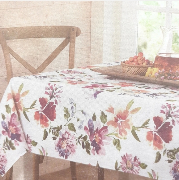 Fabric Tablecloth Spring Floral Flowers 60x102 Harmony - Picture 3 of 3
